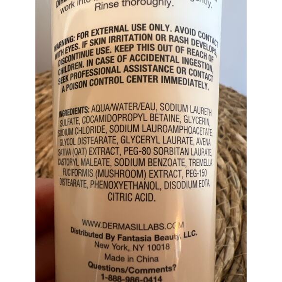 DERMASIL PHARMACEUTICAL RESEARCH OATMEAL FACIAL CLEANSER OATMEAL SNOW MUSHROOMS - Picture 4 of 7